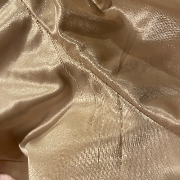 90s City Triangles Cream Mini Dress Spaghetti Straps - Picture 4 of 4